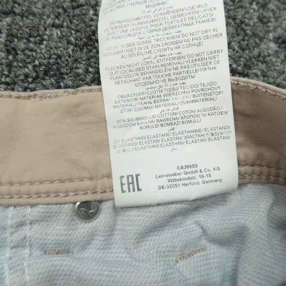 Brax Pants Men 34x34 Stone Khkai Ultralight Cadiz Chino 5 Pocket Trouser - Picture 9 of 13